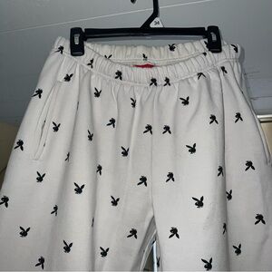 Playboy Bunny x Supreme Fleece Lined Sweatpants Collaboration